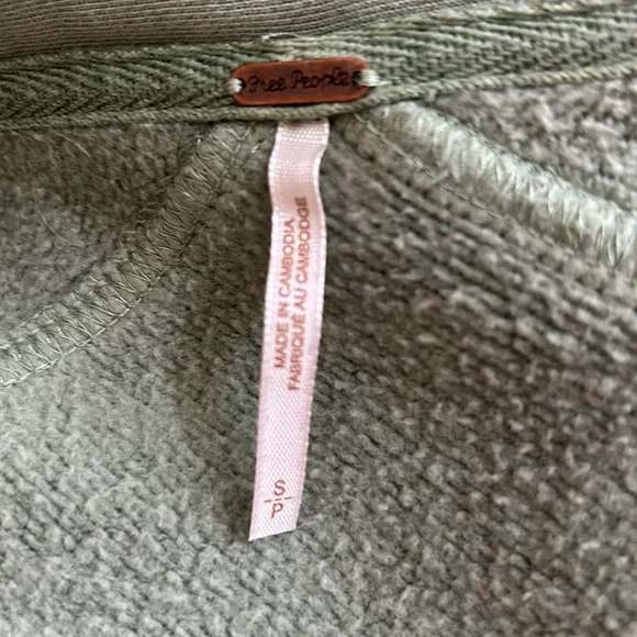 Free People Jordan Slouchy Jacket in washed military green. - Picture 11 of 13